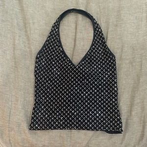 Cache halter beaded top